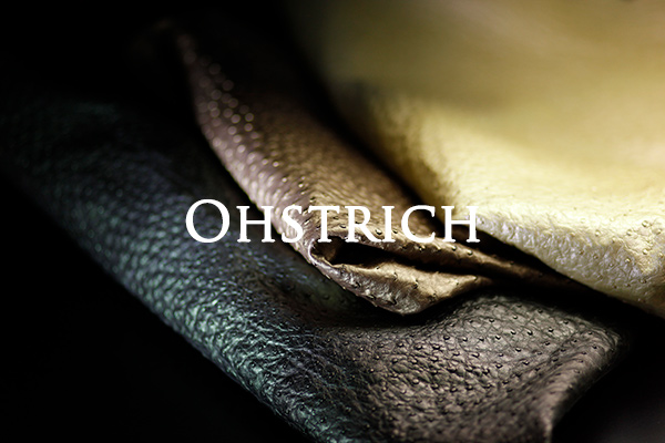 ostrichレザーバッグ用素材